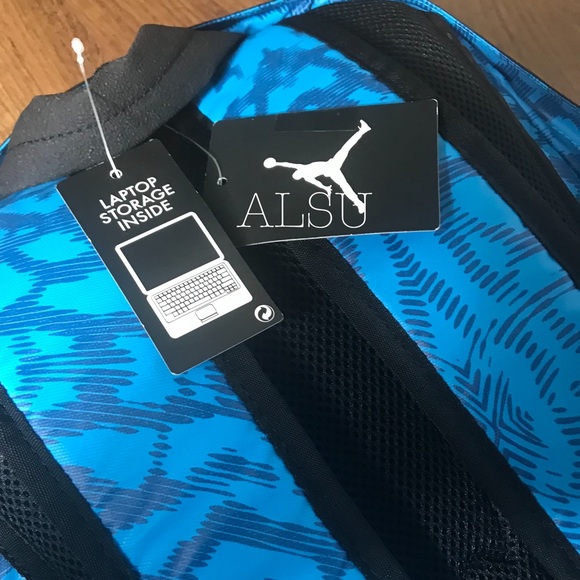 Nike Air Jordan 85 Laptop Backpack Blue Lagoon - Picture 6 of 7